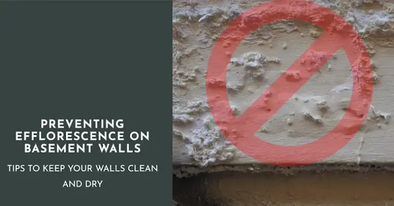 How to Stop Efflorescence on Basement Walls