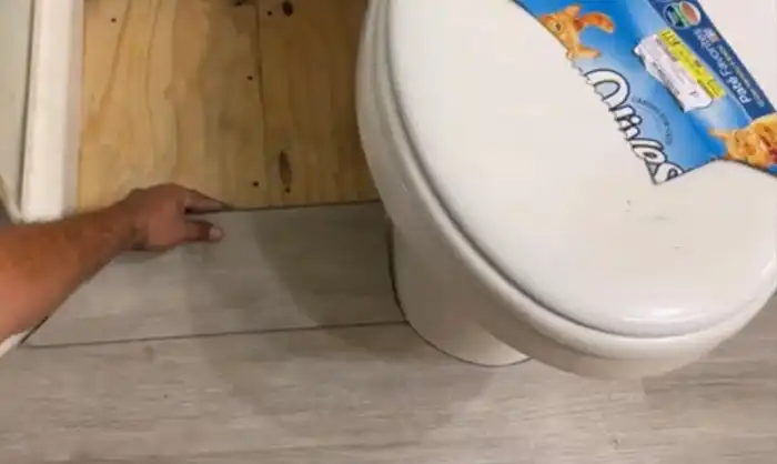 Cutting Around an Installed Toilet